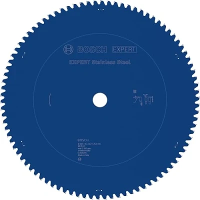Image of Bosch Accessories 2608644282 EXSLT 90 Tooth Top Precision Circular Saw Blade, 0 V, Blue