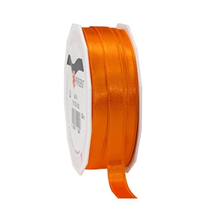 Image of C.E. Pattberg SATIN orange gift ribbon, 27 yards for Wrapping Gifts, 0.39 inches width, Ribbon Decorating &amp; Crafting, Decorative every occasion