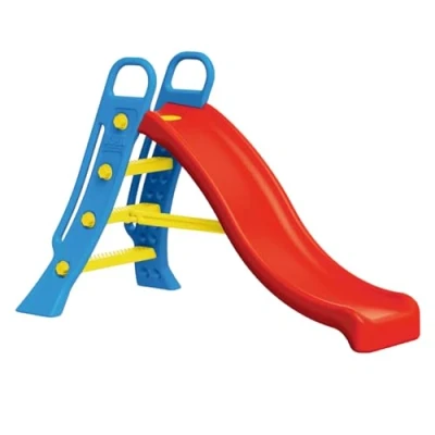 Image of Dolu Big Red Garden Slide With Water Feature For Children From 2 Years in 1 Large Blue Ladder and Slope Freestanding Kids Indoor &amp; Outdoor Play Equipment