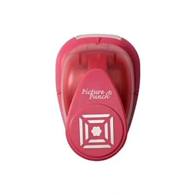 Image of Vaessen Creative Craft Paper Punch Flower in Frame 1,9 x cm Circle Cutter for Crafting and Card Making