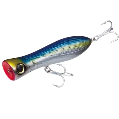 Image of Yo Zuri R1154 CIW Bull Pop Floating Lure, Chrome Sardine