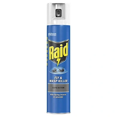 Image of Raid Fly &amp; Wasp Killer 300ml Kills Bugs Dead Fast Postage