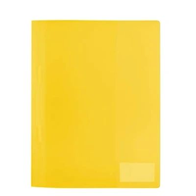 Image of HERMA Project File A4 Translucent, with inscription label, made of wipeable and sturdy plastic, report folder for school, yellow
