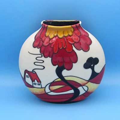 Image of Old Tupton Ware 6 inch Vase Art Deco Style Design Noon