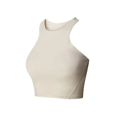 Image of The North Face Refina Longline BRA Medium support sports bra, Women&#039;s, Size: 18, White dune