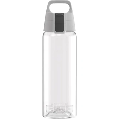 Image of Sigg Tritan Water Bottle Total Color ONE Transparent Suitable For Carbonated Beverages Dishwasher Safe Leakproof Featherweight BPA Free 0.6L