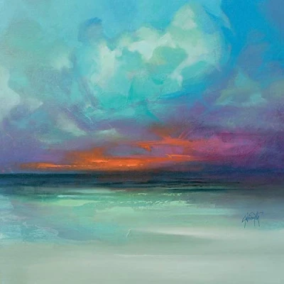 Image of Scott Naismith WDC101320 40 x cm The Quiet Hebrides Canvas Print, Multi Colour, 3.8