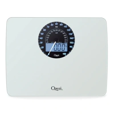 Image of Ozeri Rev Digital Bathroom Scale with Electro Mechanical Weight Dial