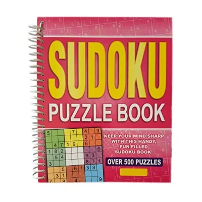 Image of WF Graham Sudoku Puzzle Book Spiral Bound Brain Teasers Travel Puzzles with over 500 Logic