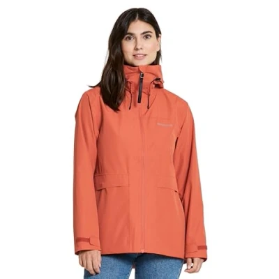 Image of Didriksons Wide Jacket Women&#039;s Spring Waterproof and Windproof Red