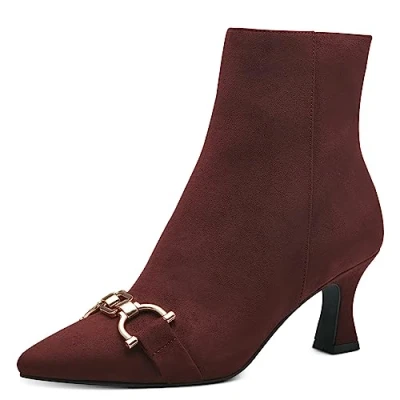 Image of MARCO TOZZI Women&#039;s 2 25319 41 Boot Heel, Bordeaux, 4