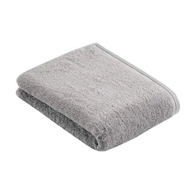 Image of Vossen bath towel Vegan Life silver size 67x140 cm