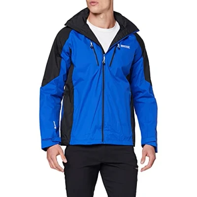 Image of Regatta Mens Calderdale IV Waterproof Jacket, Surf Spray/Black (Black), XXL