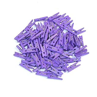 Image of ARK 100 Mini wooden pegs (Purple)