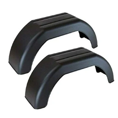 Image of 2 x DELUXE PLASTIC TRAILER 8&quot; WHEEL MUDGUARD PAIR BRADLEY ERDE IFORWILLIAMS MAYPOLE MP2705