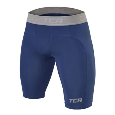 Image of TCA Men&#039;s Pro Performance Compression Base Layer Thermal Under Shorts Blueprint, M Men
