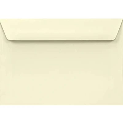 Image of Netuno Lessebo Smooth Ivory Envelopes DIN C6 11.4 x 16.2 cm 100 g Cream Wet Adhesive without Window for Invitation Cards Birthday Greeting Letters Pack of 50