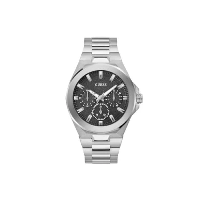 Image of Guess Dashboard Watch silvercoloured, Men&#039;s, Size: One Size, Silver coloured