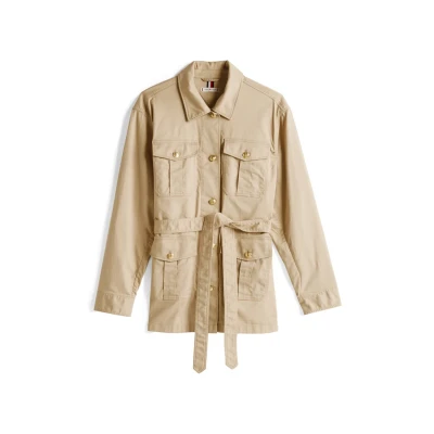 Image of Tommy Hilfiger Utility Jacket Light jacket, Women&#039;s, Size: Large, Sandalwood