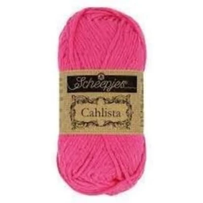 Image of Scheepjes Cahlista 114 Shocking Pink Yarn 1x50g