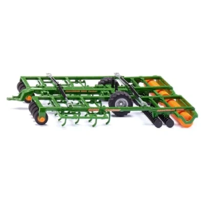 Image of siku 2069, Amazone Centaur, Soil Tillage Machine for Tractors, 1:32, Metal,Plastic, Green, Rotating Packer Rollers, Foldable Frame, Authentic Paint Job