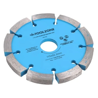 Image of AB Tools 115mm x 8mm Diamond Tipped Mortar Raking Disc Masonry Blade 4 1/2 Grinders