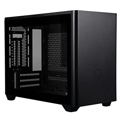Image of Cooler Master MasterBox NR200P Mini ITX Computer Case Tempered Glass Side Panel, Vertical GPU display, Tool Free 360 Degree Accessibility Black
