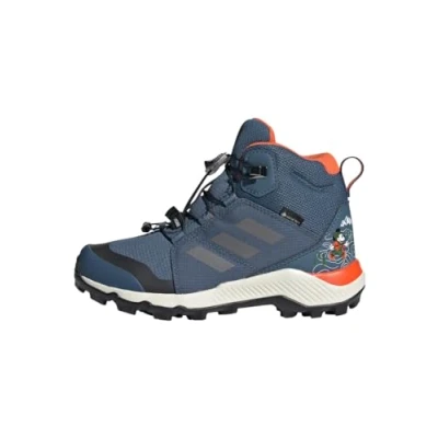 Image of adidas Sportswear Terrex Disney MID Goretex Hiking Ankle boots steel grey three semi impact orange for kids, Size: 7K Synthetics/textile