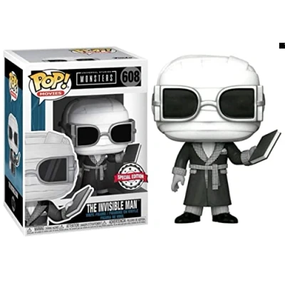 Image of Funko POP! Movies: UM Invisible Man Black &amp; White Universal Monsters Collectable Vinyl Figure Gift Idea Official Merchandise Toys for Kids Adults Movies Fans
