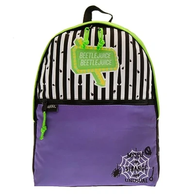 Image of Beetlejuice BJ714446 Backpack 40 cm Hat Collectible, Stripes, Green, one Size