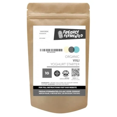 Image of Freshly Fermented Organic Certified Freeze Dried Yoghurt Starter Culture, Viili