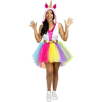 Image of Funidelia Unicorn Costume for woman Original &amp; Funny Costumes adults, accessory fancy dress props Halloween, carnival parties Size M