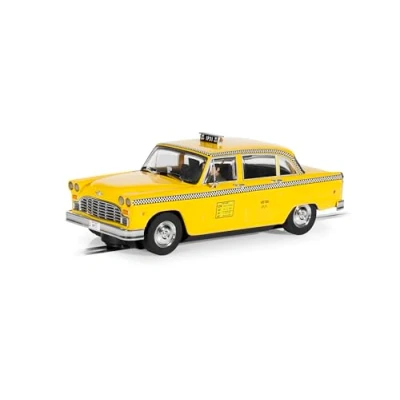 Image of Scalextric Cars C4432 1977 NYC Taxi Toy Slot Car for use Race Tracks or Set Small Kids Gift Ideas Boy/Girl Ages 5 Accessories