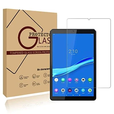 Image of FINDING CASE Screen Protector for Lenovo Tab M10 Plus (Model: TB X606F X606X, 2020 Release), Tempered Glass Film Guard Clear [Scratch Resistant ] 9H Hardness