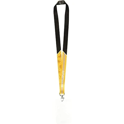 Image of Harry Potter Unisex Adult&#039;s Hufflepuff Lanyard Novelty, Yellow, One Size