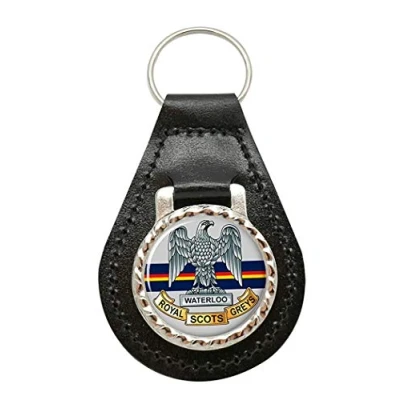 Image of Royal Scots Greys, British Army Leather Key Fob