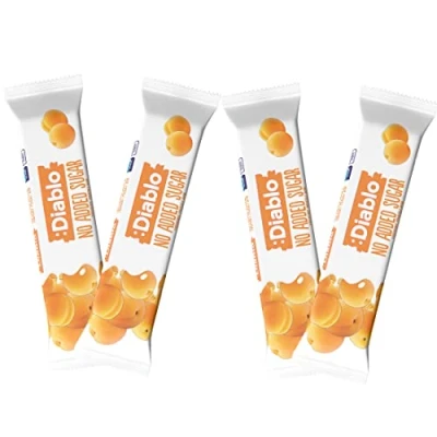 Image of Diablo Yoghurt &amp; Muesli Bar Apricot No Added Sugar Sweetened with Maltitol Breakfast Bars Diabetic Friendly Hamper Available Perfect for Gifting 1 30g (Pack Of 4)