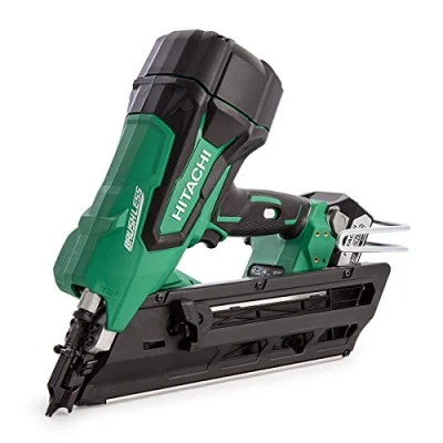 Image of Hitachi NR1890DBCL/JP Cordless First Fix Framing Nailer, 18 V, Multi Colour, 2 x 18V 5.0Ah Li ion Batteries