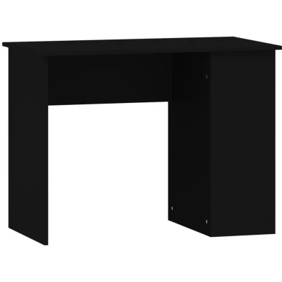 Image of vidaXL Desk Black 100x55x75 Engineered Wood