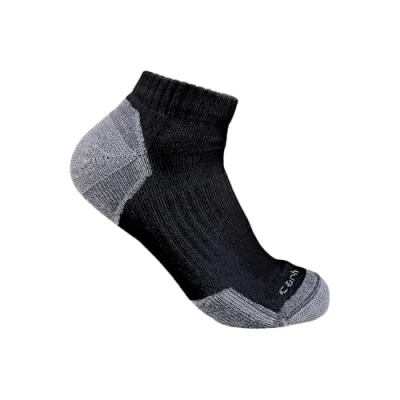 Image of Carhartt Men&#039;s Midweight Cotton Blend Sock 3 Pack, Black, Large