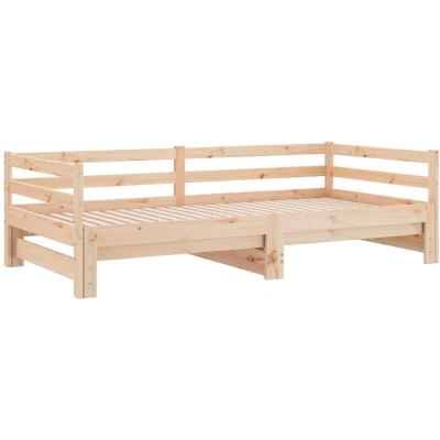 Image of vidaXL Pull out Day Bed without Mattress 80x200 cm