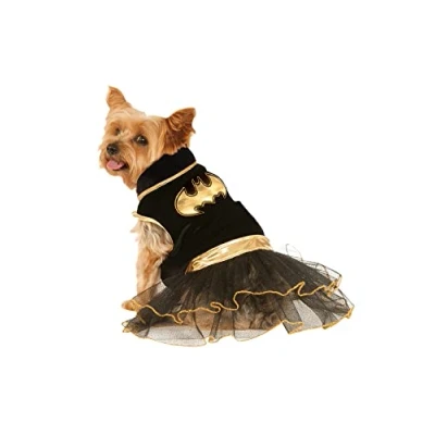 Image of Rubie&#039;s 580323XS Official DC Comics Batgirl Pet Dog Costume Tutu Dress, X Small (Neck to Tail 7 Inch, Chest 12 Inch) Halloween