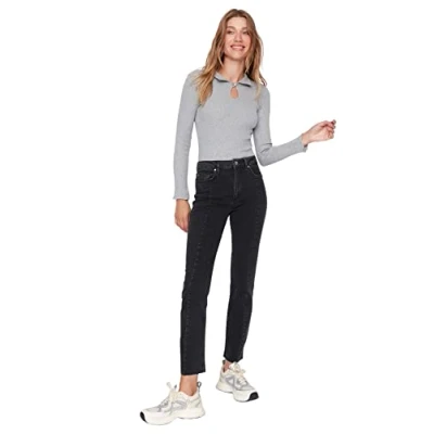 Image of Trendyol Jeans Black Straight