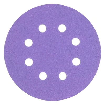 Image of Trend Aluminium Oxide 125mm Random Orbit 120 Grit Sanding Discs, AB/125/120A, Pack of 10