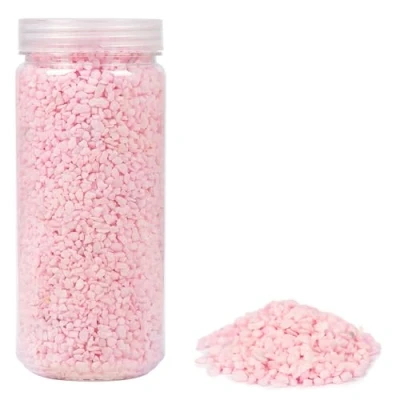Image of Heku 30332 04 Decorative Granules Pink 750 g in Resealable Tin, 750g