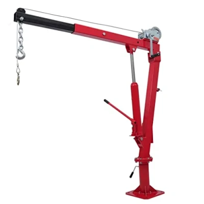 Image of vidaXL Truck Pick up Crane with Manual Cable Winch Easy to Use, Versatile and Adjustable Load Arm for Safe Secure Loading/Unloading Transportation of Goods in Your Vehicle