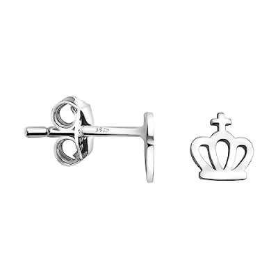 Image of SOFIA MILANI Women&#039;s Earrings 925 Silver Crown Stud 20237