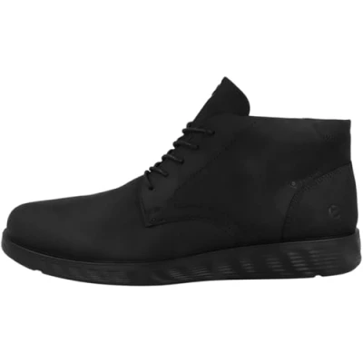 Image of ECCO LITE Hybrid MID CUT Casual laceups, Men&#039;s, Size: 7.5, Black Nubuck