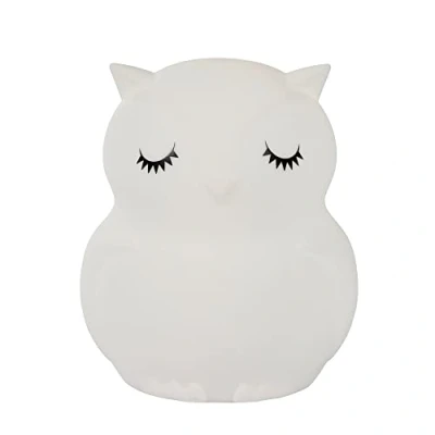 Image of LITECRAFT Glow Owl Table Lamp LED Children&#039;s Night Light Colour Changing