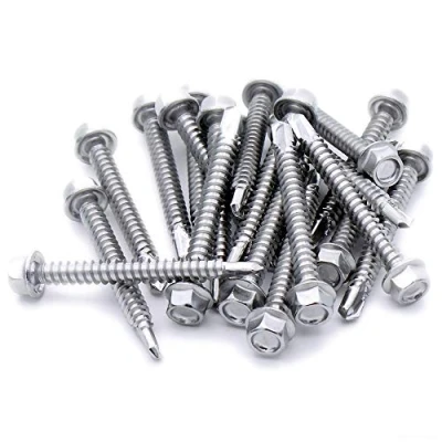 Image of No.12 x 0.9 (5.5mm 22mm) Hex Self Drilling Screw (Flanged) Stainless Steel (A2) (Pack of 20)